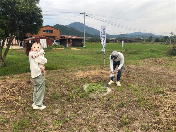 岩国市の新築前に敷地の井戸を清めました。