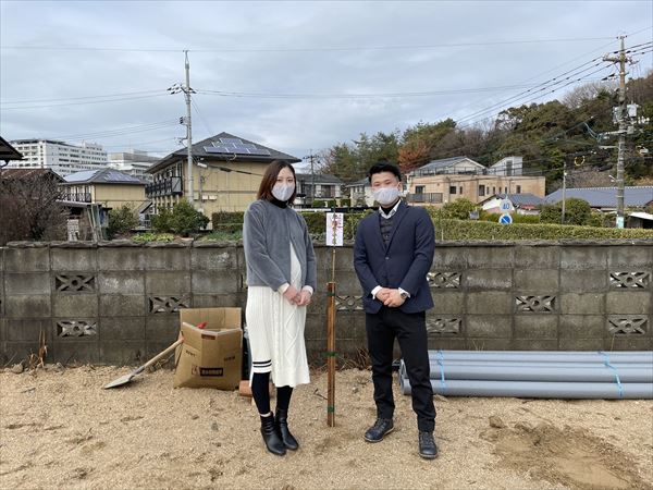 山口県周南市でアールプラスハウスの地鎮祭をおこないました。