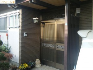 岩国市　玄関リフォーム工事